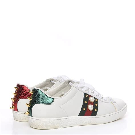 gucci web sneaker with studs|gucci ace sneakers on sale.